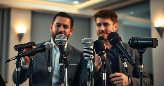 Como escolher a melhor locação de microfone para palestras