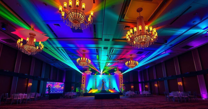 Locação de Iluminação para Eventos: Como Transformar Seu Ambiente