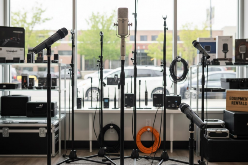 Guia Completo sobre Aluguel de Microfones e Pedestais